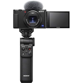 【中古】SONYソニー コンパクトデジタルカメラ VLOGCAM Vlog用カメラ ZV-1 シューティンググリップキットグリップ:GP-VPT2BTブラック、バッテリーパック+