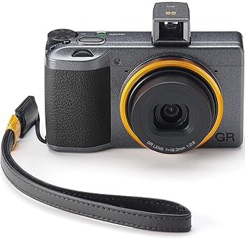 【中古】RICOH GR III Street Edition Special Limited Kit - 全世界 限定3,500台 - メタリックグレー & 山吹色のリングキャップ・限定モデル専用の本革