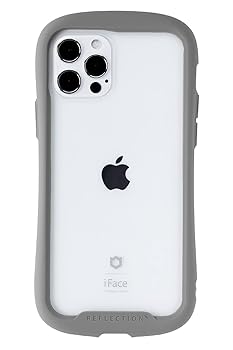 【中古】iFace Reflection iPhone 1212 Pro ケース クリア 強化ガラス グレーアイフォン12 アイフォン12Pro 透明 カバー 耐衝撃 米国MIL規格取得 ストラ
