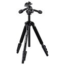 【中古】Velbonベルボン 三脚 Sherpaシェルパ 545 III N 4段 レバーロック 脚径26mm 中型 3Way雲台 DIN規格クイックシュー対応 アルミ脚 500465(2)