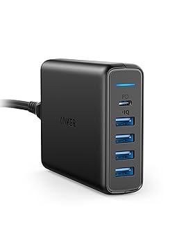 【中古】Anker PowerPort I PD - 1 PD & 4 PowerIQPower Delivery対応 60W 5ポート USB-C急速充電器P...