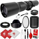 【中古】Opteka 500mm1000mm f8 手動望遠レンズ Sony a9、a7R、a7S、a7、a6500、a6300、a6000、a5100、a5000、a3000、NEX-7、NEX-6、NEX-5T、NEX-5N、NEX
