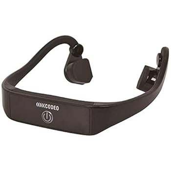 【中古】骨伝導ワイヤレスヘッドホン CODEO黒 CDO-00001-SNGL