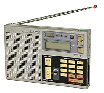 【中古】SONY ソニー ICF-7600D FMLWMWSW PLL SYNTHESIZED RECEIVER