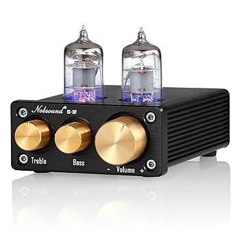 【中古】Nobsound NS-10P ミニ真空チューブ プリアンプ オーディオ Hi-Fi ステレオ プリアンプ トレブル&バスコントロール