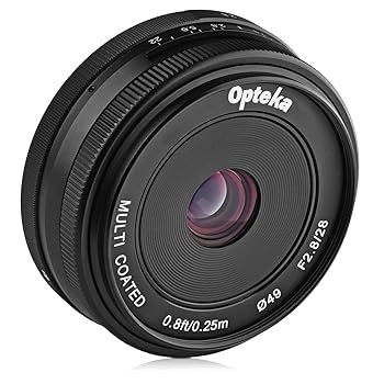 【中古】Opteka 28mm f2.8 HD MC マニュアルフォーカス プライムレンズ Sony Eマウント APS-C フォーマットデジタルカメラ用