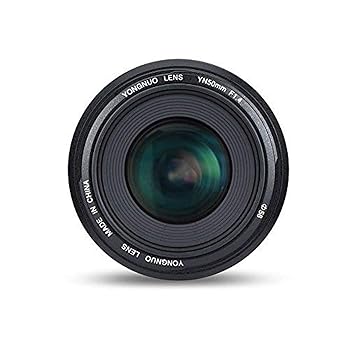 【中古】標準プライムレンズYongnuo yn50 mm f1 . 4 AF MF 0.45 Mレンズfor Canon DSLRカメラ