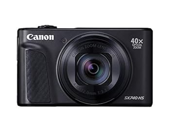 【中古】Canon コンパクトデジタルカメラ PowerShot SX740 HS ブラック 光学40倍ズーム4K動画Wi-Fi対応 PSSX740HSBK