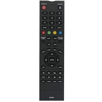 【中古】BD002 交換用リモコン Insignia BLU-RAY DVDプレーヤー NS-2BRDVD NS-BDLIVE01用