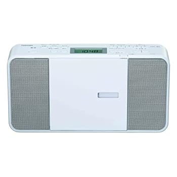 【中古】東芝 CDラジオ TY-C251W コンパクト スリム ボディー 縦型 ワイドFM 対応 外形寸法 280×149×63mm 質量 約1.2kg