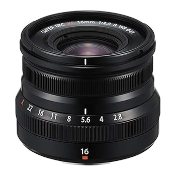【中古】Fujifilm Fujinon XF16mmF2.8 R WRレンズ - ブラック。