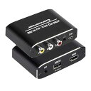 【中古】HDMI to RCA変換コンバータ 1080P HDMI to AV 3RCA CVBs コンポジット USB ケーブル ビデオ3.5 mm Auxオーディオアダプタ TVスティック、PS3、PC