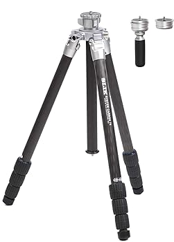 【中古】SLIK カーボン三脚 システムカーボン 74 WOH 4段 ナットロック式 アクセサリーポート装備 109304