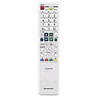 【中古】シャープSHARP　オプション・消耗品　0106380416　液晶テレビ用　リモコンホワイト系