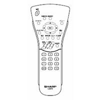 【中古】シャープSHARP　オプション・消耗品　0106380129　液晶テレビ用　リモコン