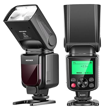 【中古】Neewer 750II TTLフラッシュスピードライト LCDディスプレイ Nikon DSLRカメラ用