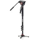 【中古】マンフロットManfrotto 一脚 XPROフルードビデオ一脚 フルード雲台MVH500AH相当品 アルミニウム MVMXPRO500