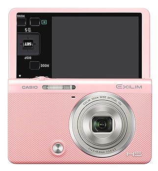 【中古】CASIO デジタルカメラ EXILIM EX-ZR70PK 自分撮りチルト液晶 メイクアップ&セルフィーアート EXZR70 ピンク