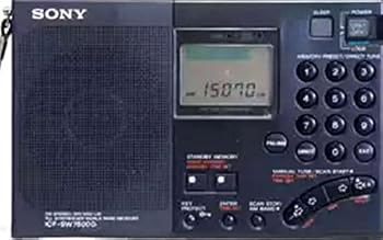 【中古】sony 超高感度ポータブル短波ラジオ ICF-SW7600G オリジナル布ダストカバー プレゼント セット