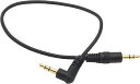 【中古】オーディオファン オーディオケーブル 3.5mm ステレオミニプラグ 3極 片側 L字端子 ブラック みじかい 30cm