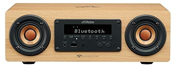 楽天ドリエム楽天市場店【中古】JVCケンウッド Victor EX-DM10 スピーカー Bluetooth ウッドコーン ハイレゾ再生 FMAM aptX HDaptX LL対応