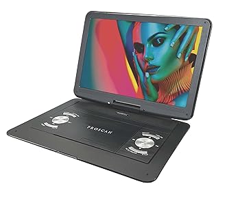 【中古】Portable DVD Player with 13.3-Inch Swivel Screen and Built-in Rechargeable Battery