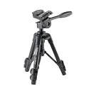 【中古】Velbon 卓上三脚 EX-Macro 3段 レバーロック 脚径17mm 小型 3Way雲台 クイックシュー対応 アルミ脚 301741