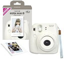 【中古】富士フイルムFUJIFILM インスタントカメラ チェキ instax mini 8 ホワイト INS MINI 8 WHITE N