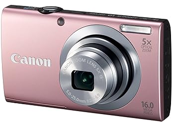 【中古】Canon デジタルカメラ PowerShot A2400IS ピンク 1600万画素 光学5倍ズーム PSA2400ISPK