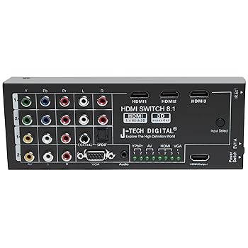 【中古】J-Tech Digital JTD-0801 多機能HDMIコンバーター 8入力から1HDMI出力