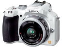 【中古】パナソニックPanasonic ミラーレス一眼カメラ ルミックス G5 レンズキット 電動ズームレンズ シェルホワイト DMC-G5X-W(2)