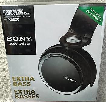 【中古】SONY EXTRA BASS 密閉型ヘッドホン ブラック MDR-XB600B