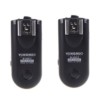 【中古】YONGNUO製 ラジオスレーブ RF-603 C1 キャノン用セット 60D, KissX5, KissX4, KissX3, KissX2, KissX50, KissF など対応