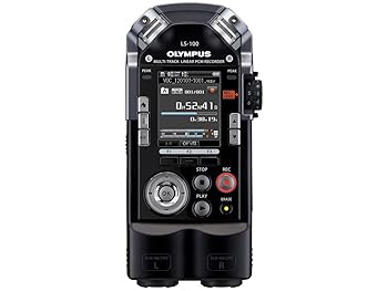 【中古】OLYMPUS マルチトラックリニアPCMレコーダー LS-100 ブラック 4GB SDカードスロット 最大耐音圧140dBspl XLRコネクタ搭載 マルチトラック録音対
