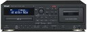 【中古】TEAC CDカセットレコーダー USB接続対応 ブラック AD-RW900-B