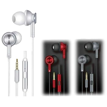 【中古】エアージェイ ステレオイヤホン ダイナミック型 マイク内蔵 ハンズフリー 通話対応 選曲リモコ..