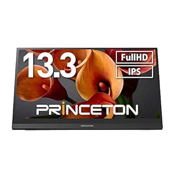 【中古】プリンストン 13.3型 フルHD IPS モバイルディスプレイ10点マルチタッチ対応USB Type-CHDMI接続、スタンドカバー PTF-M133T