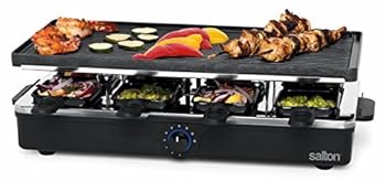 楽天ドリエム楽天市場店【中古】Salton PG1645 8 Person Raclette & Party Grill, Black 並行輸入品