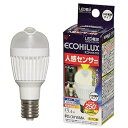 【中古】IRISアイリスオーヤマ LED電球 人感センサー付 小形電球 垂直取付タイプ 電球色相当 LDA3LHE17SV