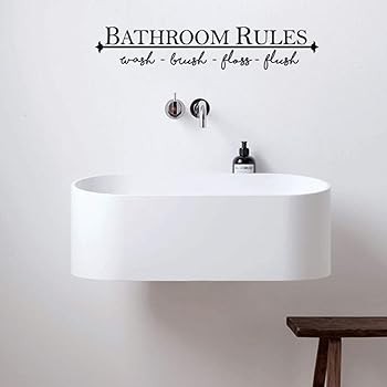 【中古】バスルーム壁アートデカールステッカー面白いキッズアラームデコレーション 51