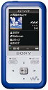 【中古】(良い)SONY ウォークマン Sシリーズ FMラジオ内蔵 2GB ブルー NW-S615F L
