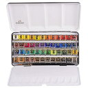 【中古】ターレンス 固形水彩絵具 レンブラント透明水彩 48色セット T.05M8648 ハーフパン