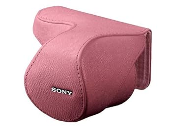 【中古】SONY レンズジャケット ピンク LCS-EML2A/P