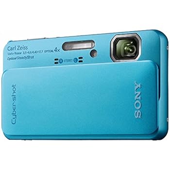 【中古】(良い)SONY デジタルカメラ Cybershot TX10 1620万画素CMOS 光学x4 ブルー DSC-TX10/L
