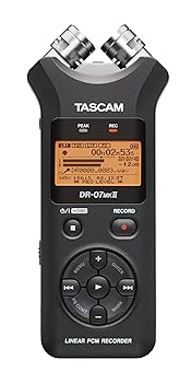 【中古】(良い)TASCAM リニアPCMレコーダー 24bit/96kHz対応 ブラック DR-07MKII 【中古】(良い)TASCAM リニアPCMレコーダー 24bit/96kHz対応 ブラック DR-07MKII
