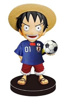 【中古】(良い)ボビングヘッド ONE PIECE シリーズ モンキー・D・ルフィ サッカー日本代表チームVer
