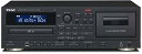 【中古】TEAC CD/カセットレコーダー USB接続対応 ブラック AD-RW900-B
