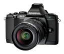 【中古】OLYMPUS ミラーレス一眼 OM-D E-M5 レンズキット ブラック 1605万画素 防塵 防滴 OM-D E-M5 LKIT BLK