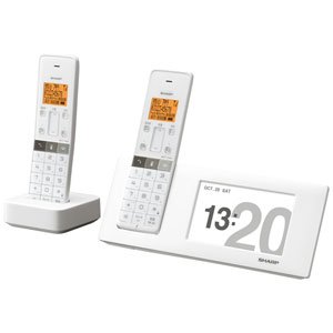 【中古】(良い)シャープ 電話機 インテリアホン JD-4C2CW-W [ホワイト系]