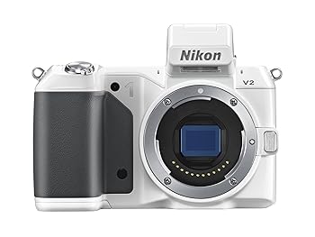 【中古】(良い)Nikon ミラーレス一眼 Nikon 1 V2 ボディー ホワイト N1V2WH